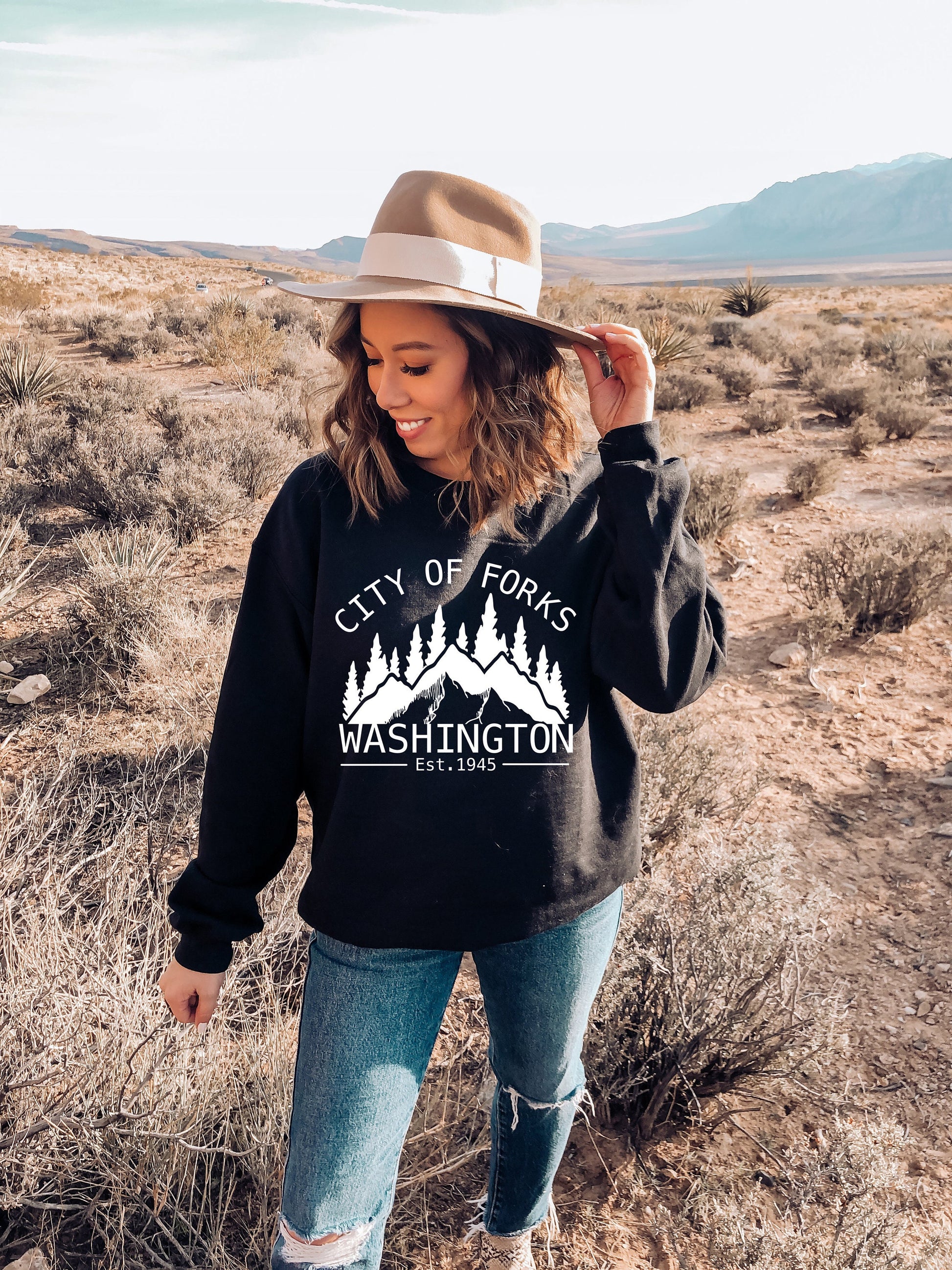 Twilight City of Forks Sweatshirt | Fictional Locations | Bookish Jumper - Ink and Stories