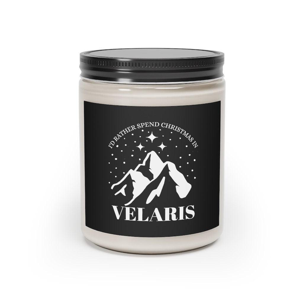 Christmas in Velaris Candle Mockup flatlay