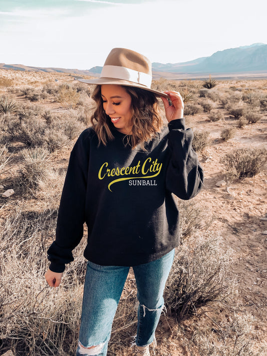 Crescent City Sweatshirt Black Sarah J Maas AHOSAB Ink and Stories