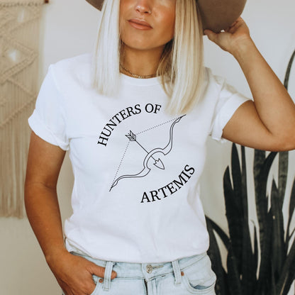 Hunters of Artemis White Shirt Mockup Ink and STories