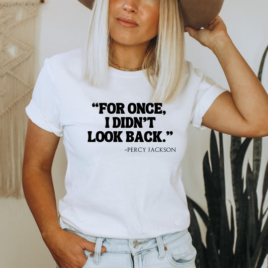 I didn't look back white shirt ink and stories